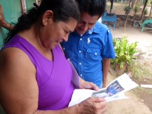 Parents reading letter