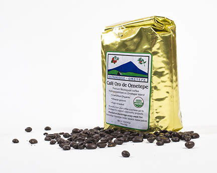 Roasted beans and bag